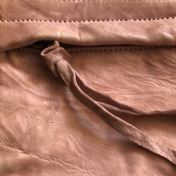 Dusk Pink Vegan Leather Wristlet - Picture 2 of 8